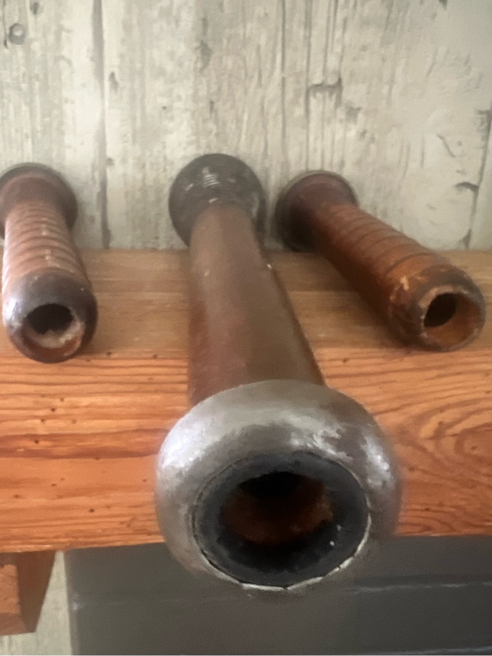 Vintage Wooden Bobbins used as Candle Holders - Picture 4 of 9